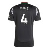 Dětský Fotbalový Dres Arsenal White 4 Venkovní Dresy 2024-25
